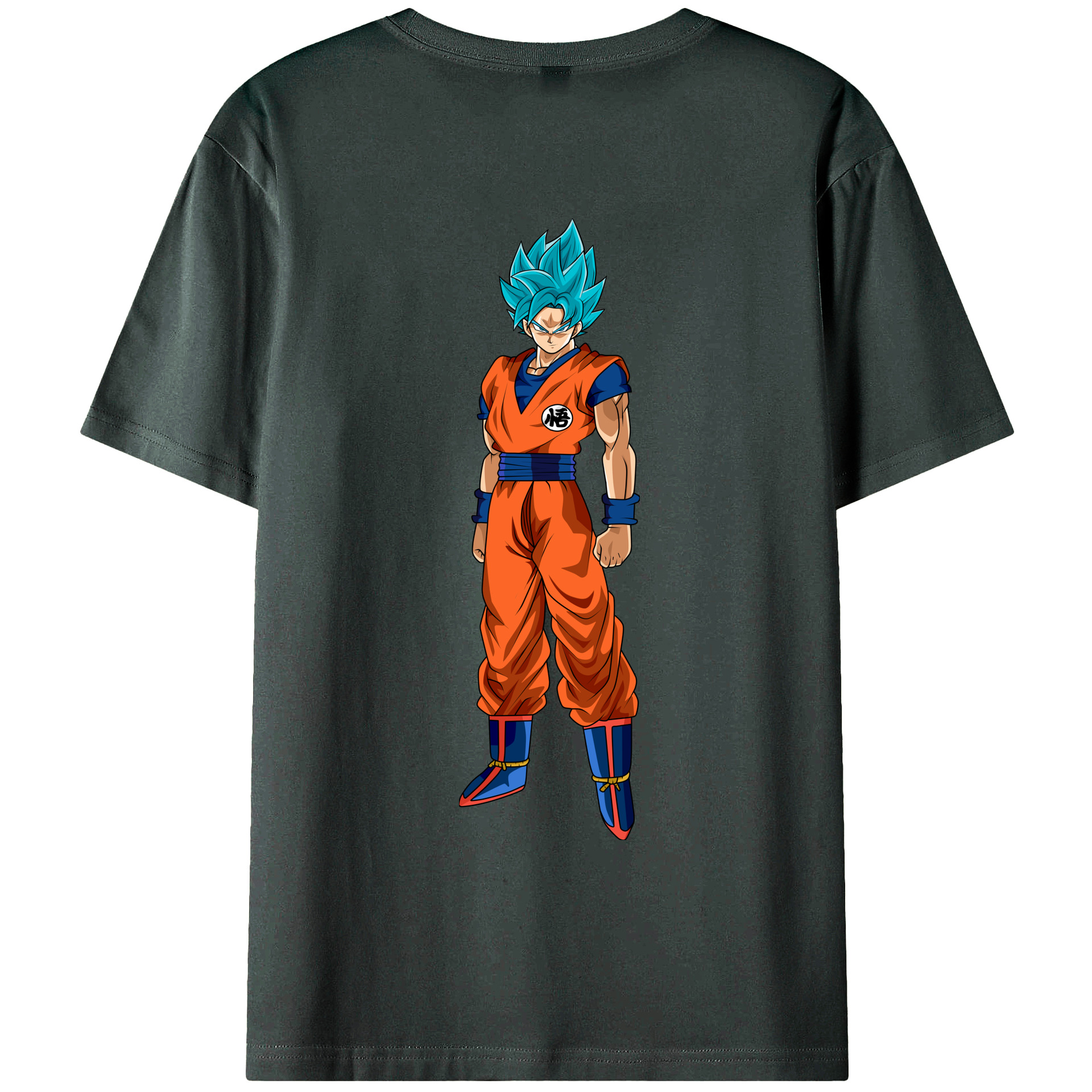 （画像用） ドラゴンボール 孫悟空（そん ごくう）Son Goku カカロット DRAGON BALL Kakarotto 綿100％ メンズ半袖Tシャツ（バックプリント） 通気性